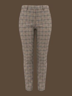 Express Tan Plaid Skinny High Rise Trousers Size 12 Cigarette Ankle Pants